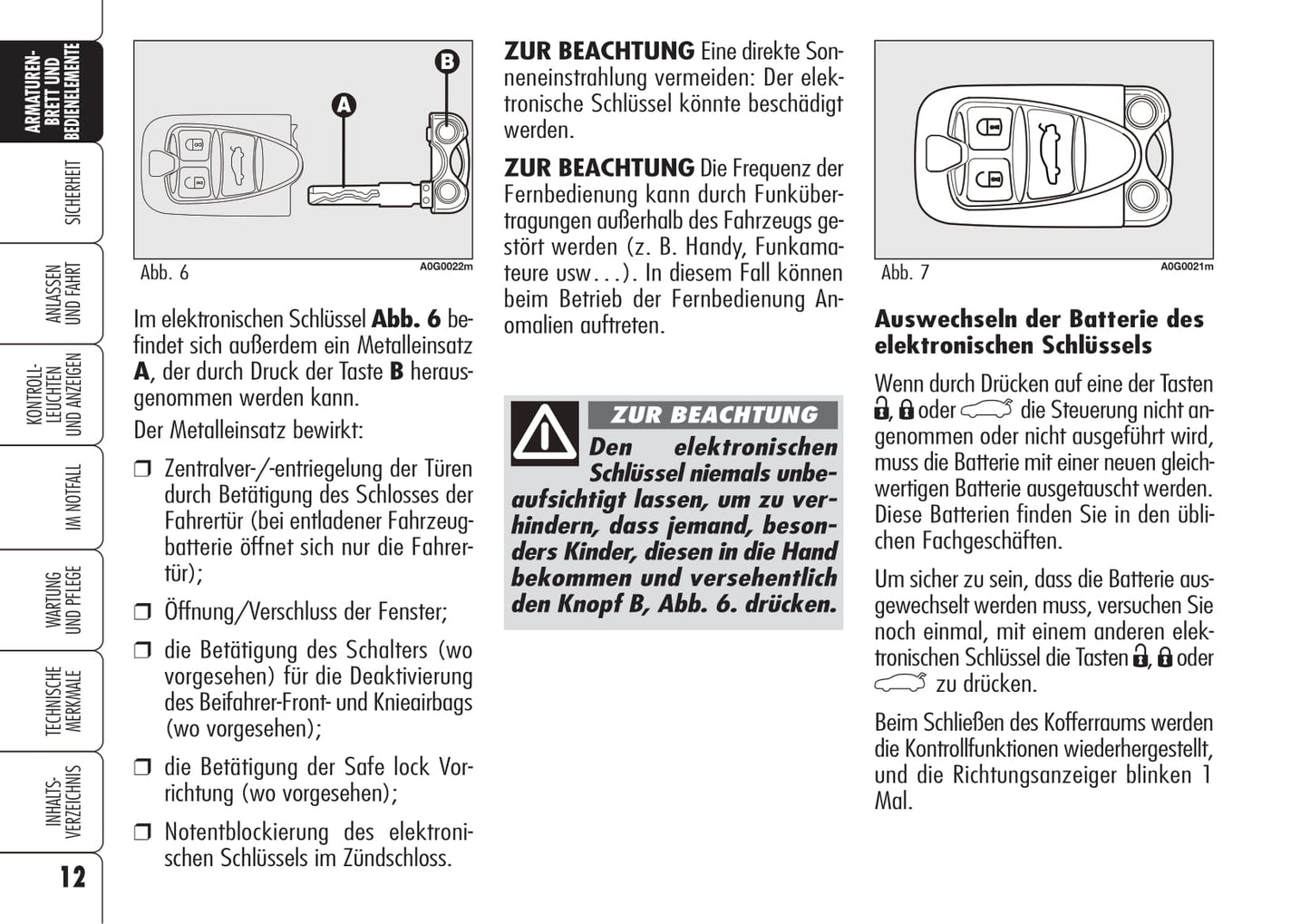 2006-2008 Alfa Romeo Spider Owner's Manual | German