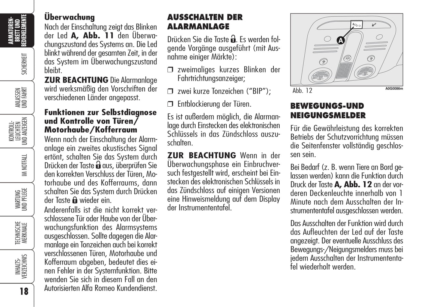 2006-2008 Alfa Romeo Spider Owner's Manual | German