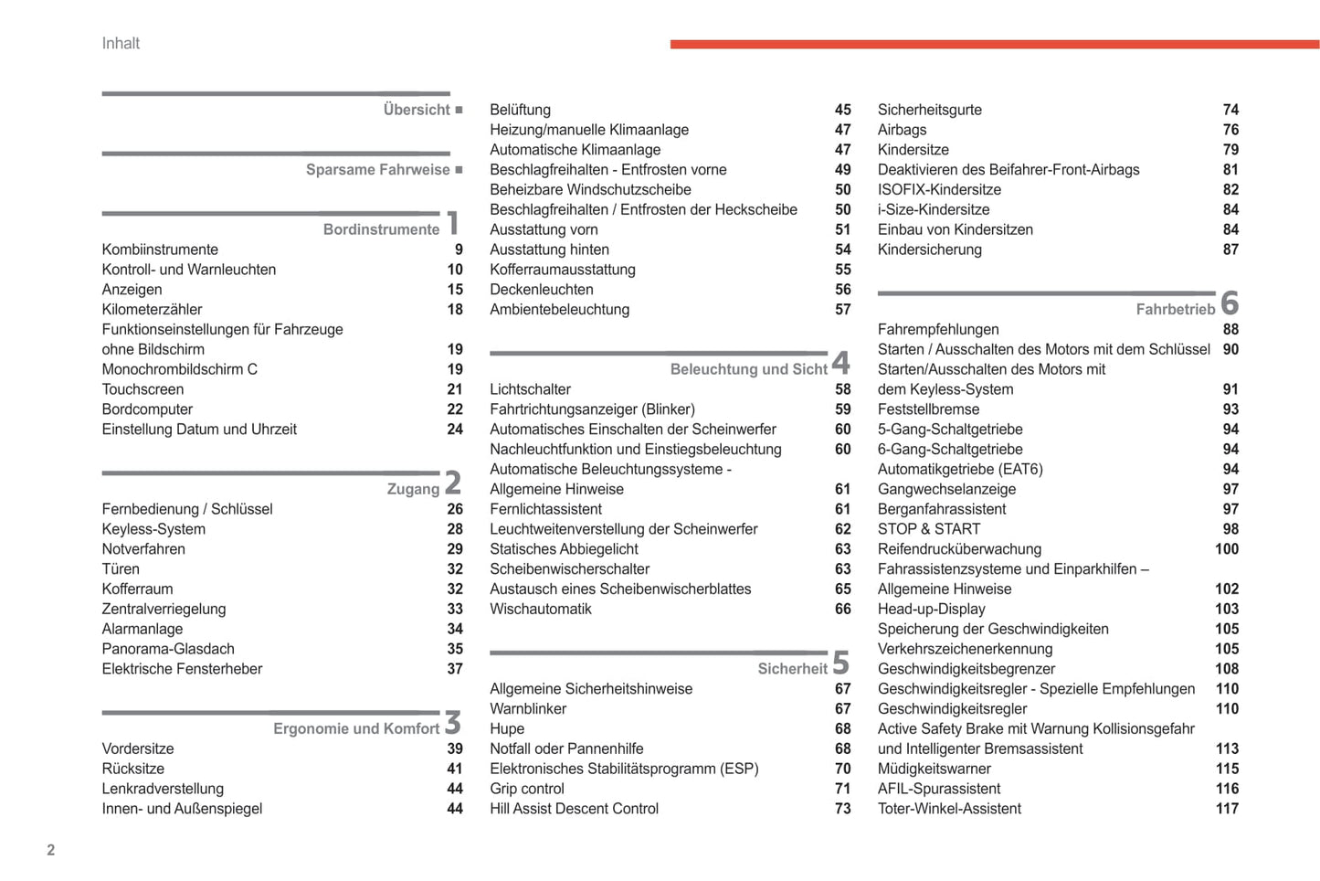 2021-2024 Citroën C3 Aircross Owner's Manual | German
