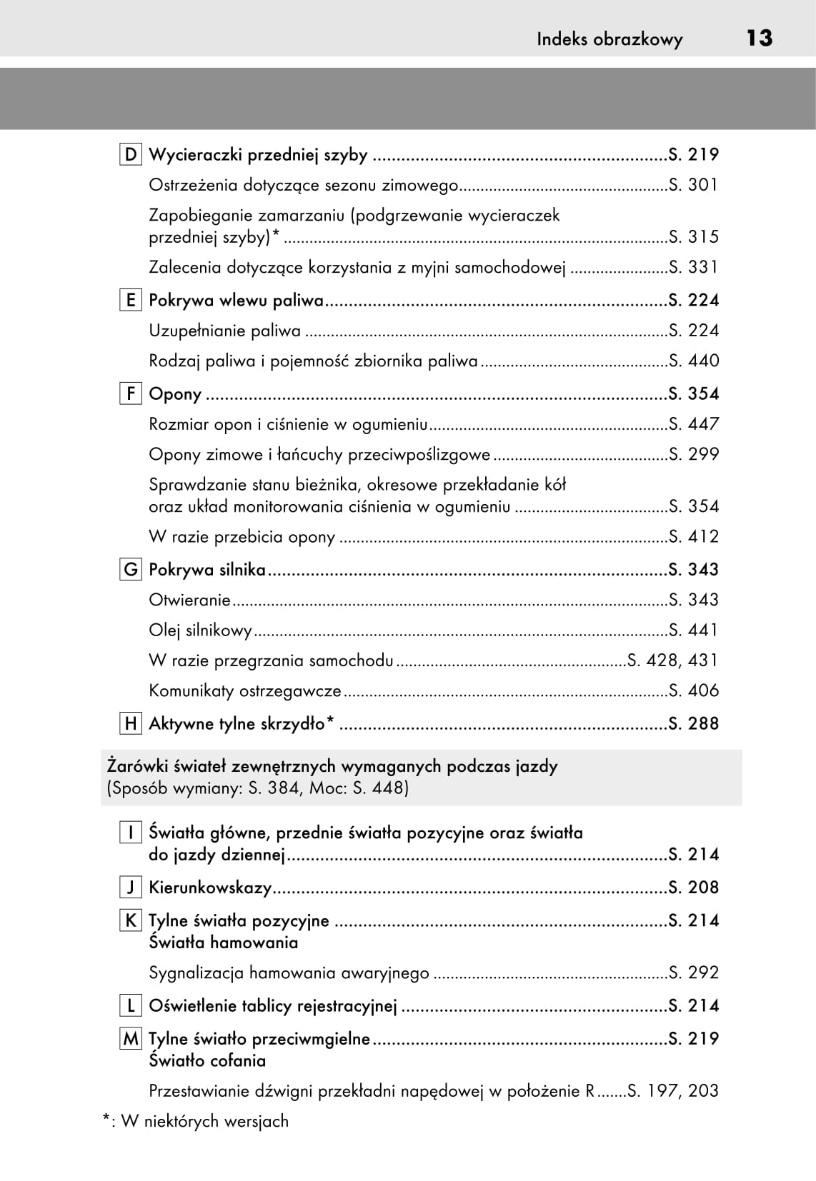 2018-2019 Lexus LC 500/LC 500h Owner's Manual | Polish