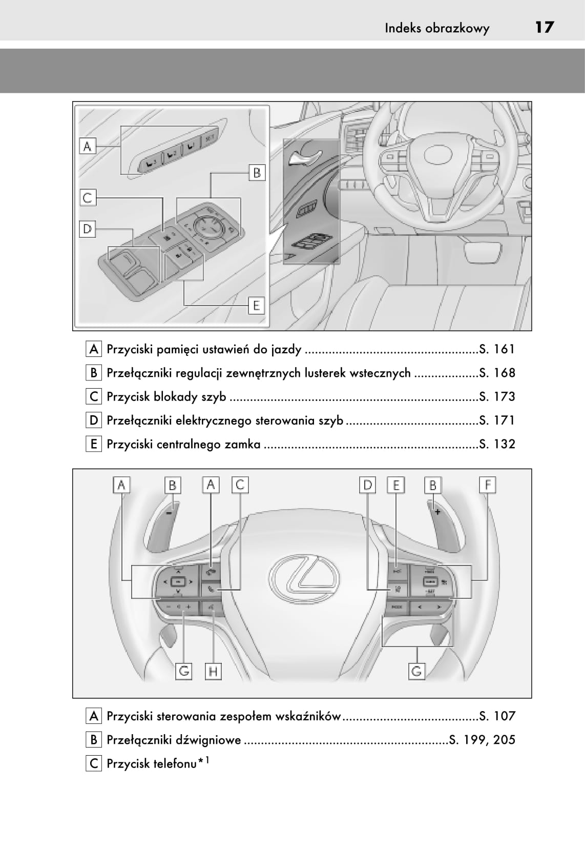 2018-2019 Lexus LC 500/LC 500h Owner's Manual | Polish