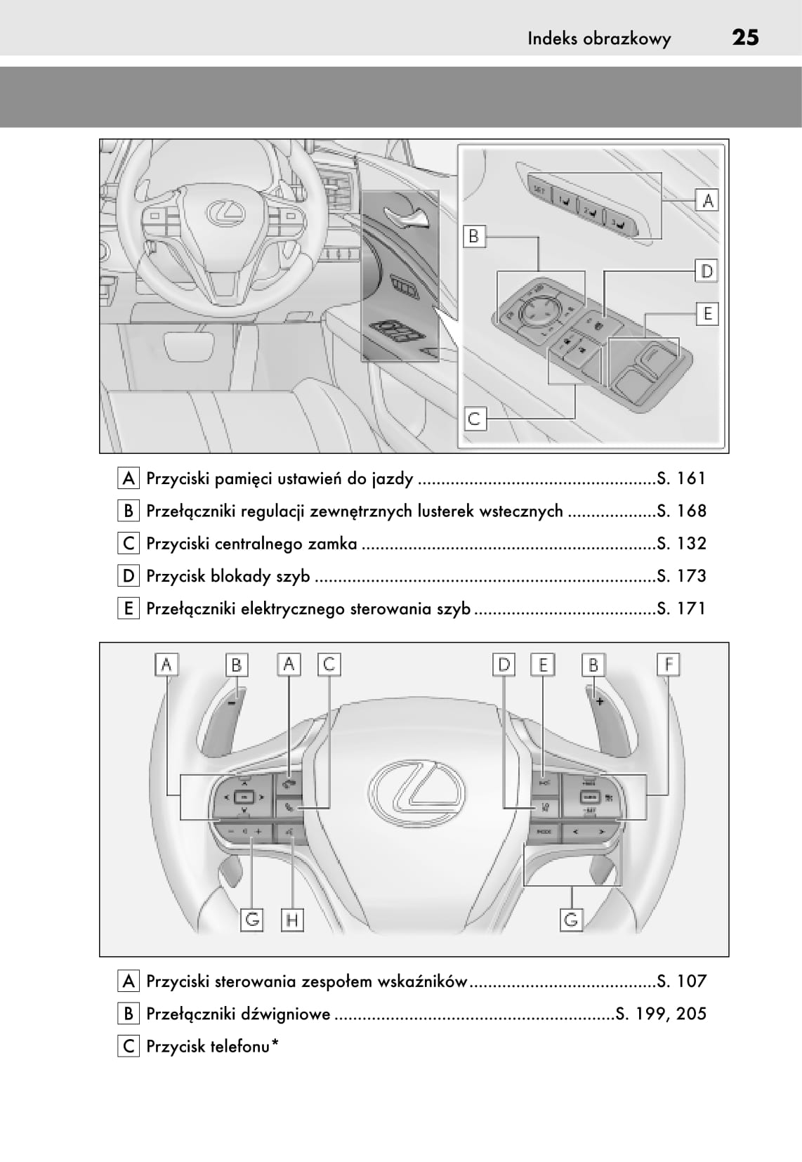 2018-2019 Lexus LC 500/LC 500h Owner's Manual | Polish