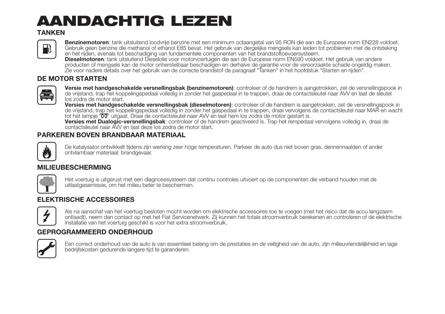 2017-2023 Fiat 500L Manuel du propriétaire | Néerlandais