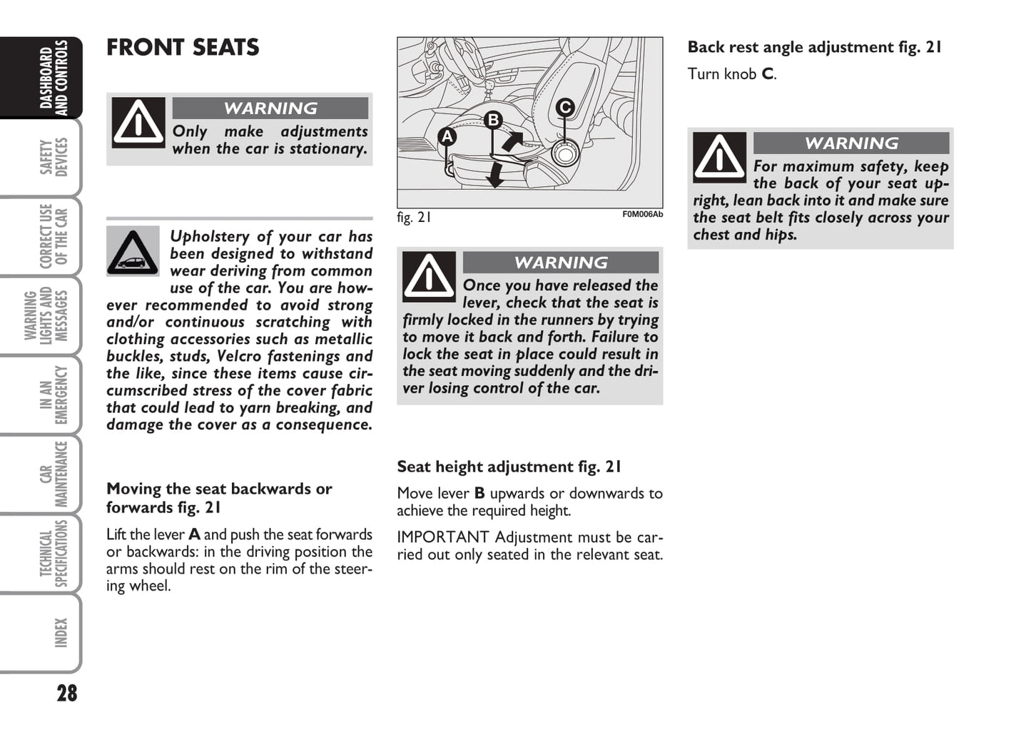 2008-2010 Abarth Grande Punto Owner's Manual | English