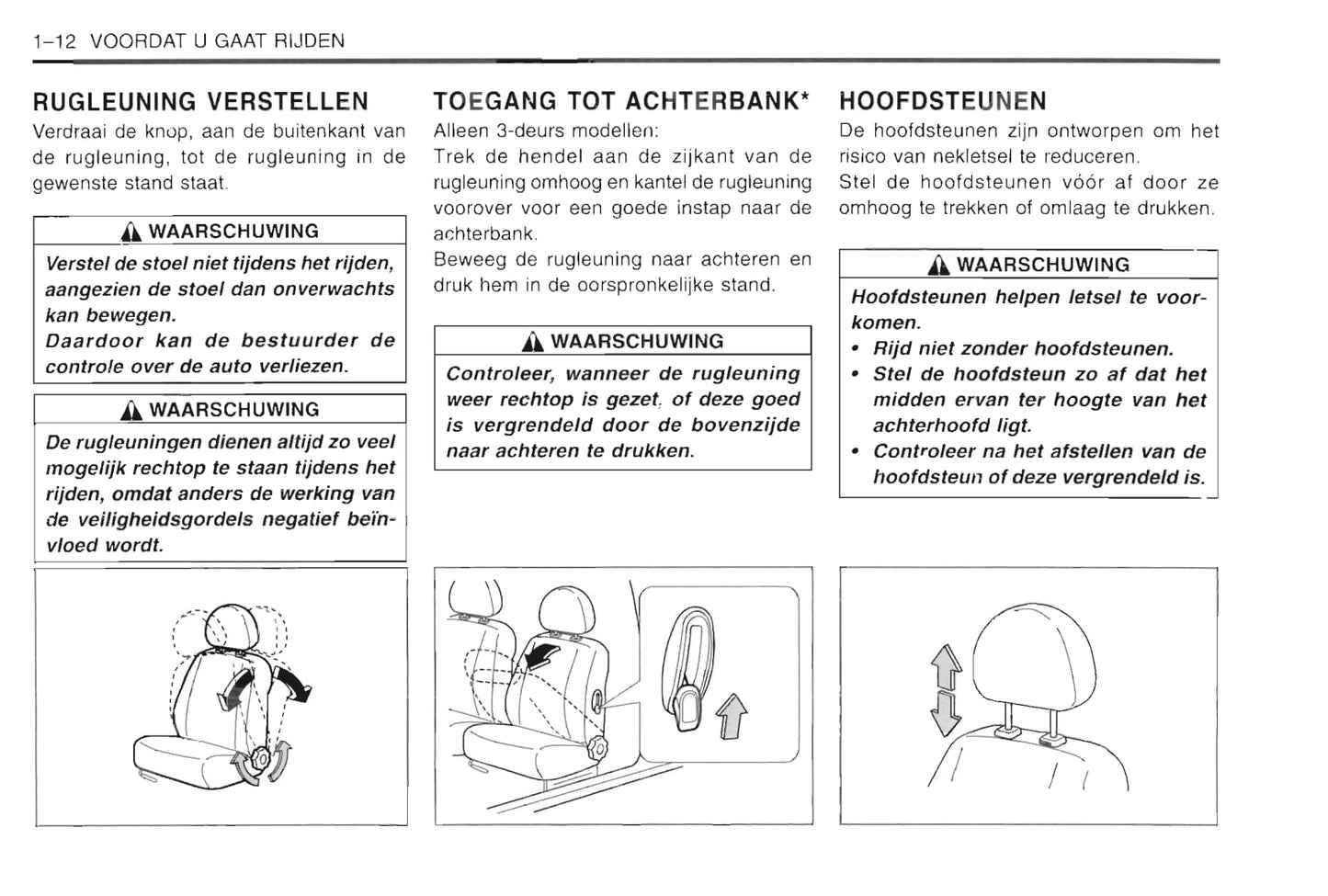 1997-2003 Daewoo Lanos Owner's Manual | Dutch