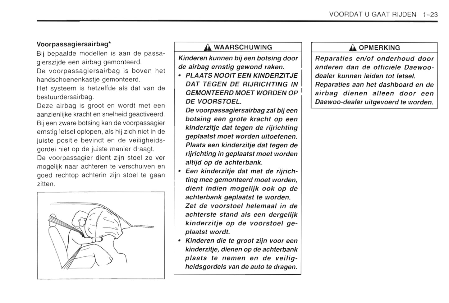 1997-2003 Daewoo Lanos Owner's Manual | Dutch