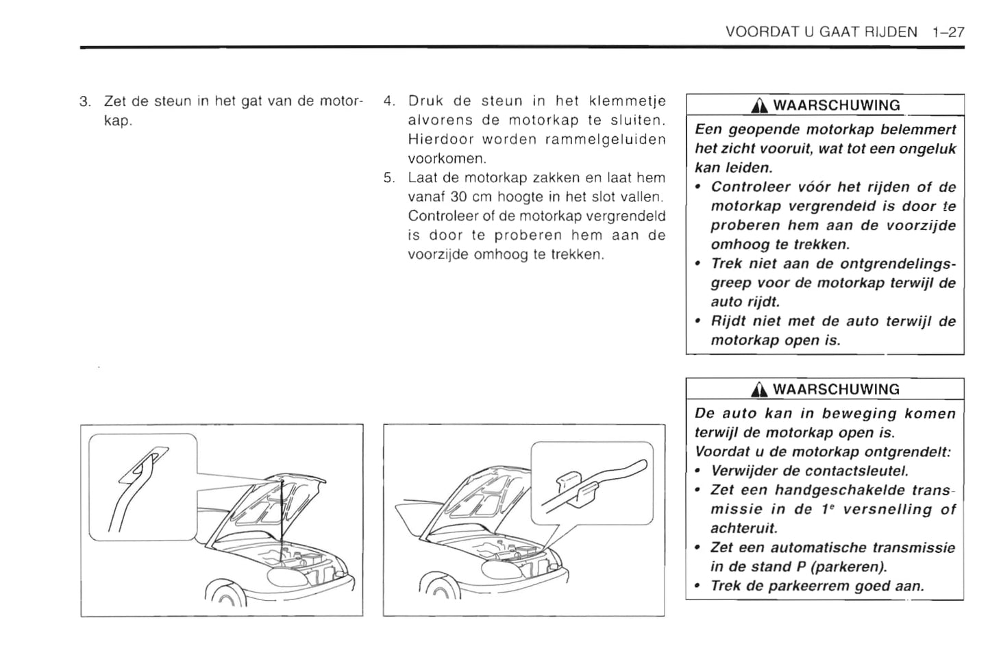 1997-2003 Daewoo Lanos Owner's Manual | Dutch