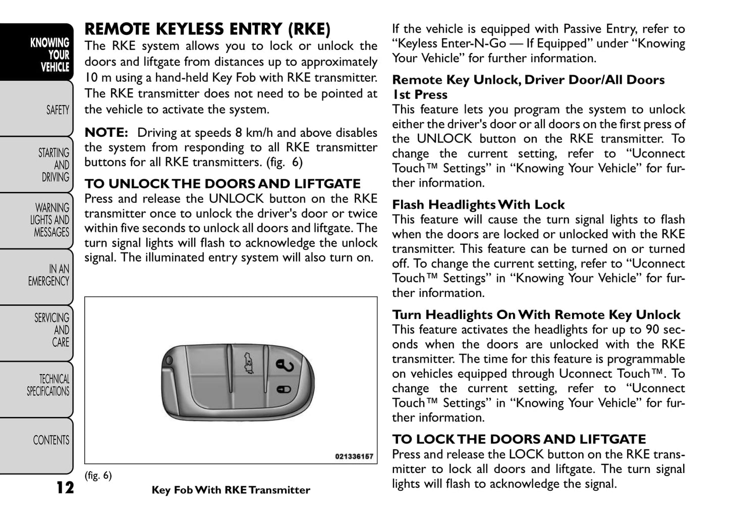 2011-2012 Fiat Freemont Owner's Manual | English