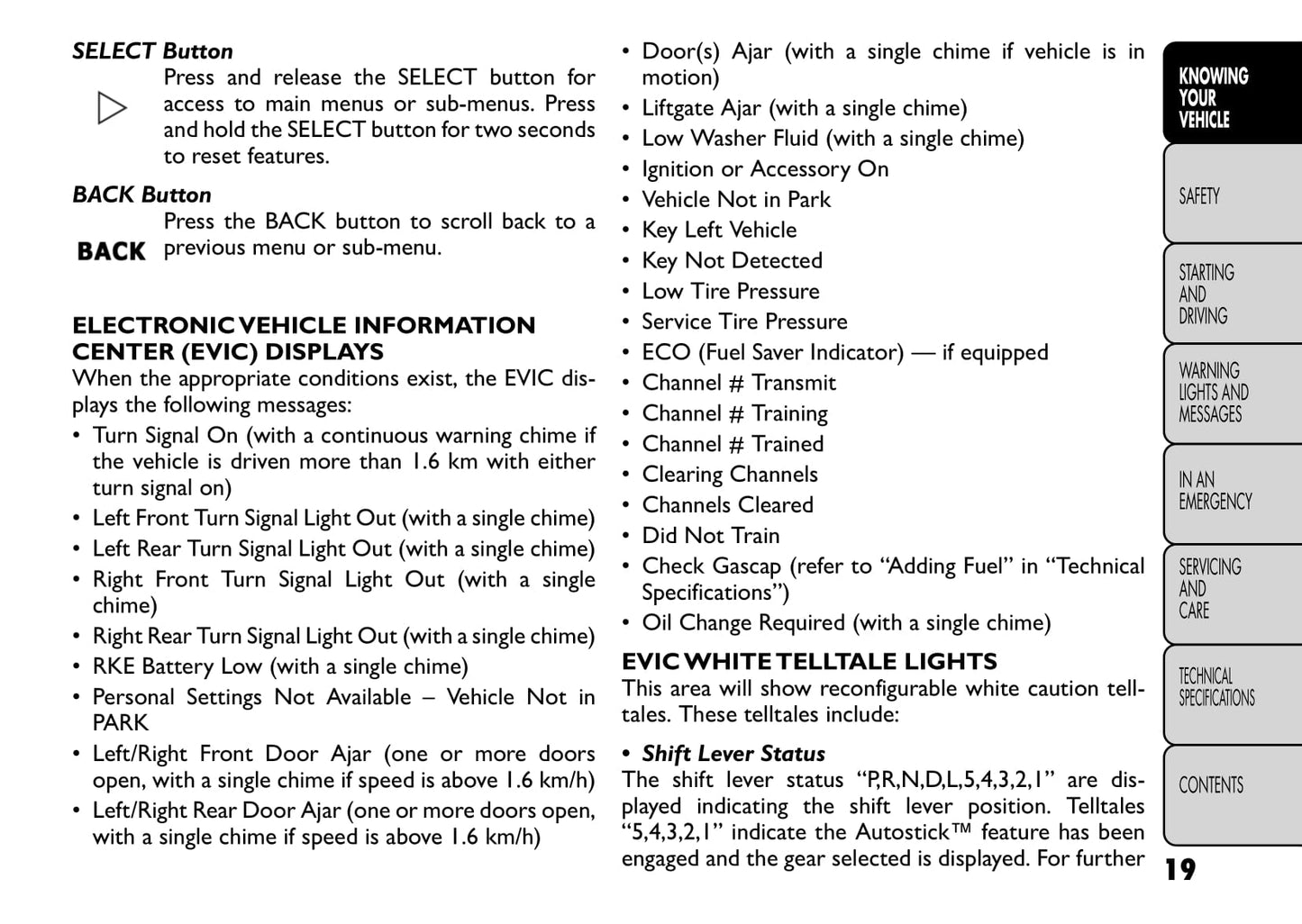2011-2012 Fiat Freemont Owner's Manual | English