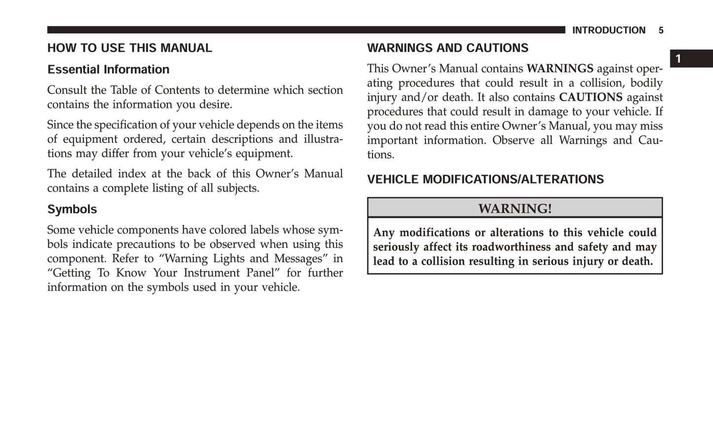 2019 Chrysler 300 Owner's Manual | English