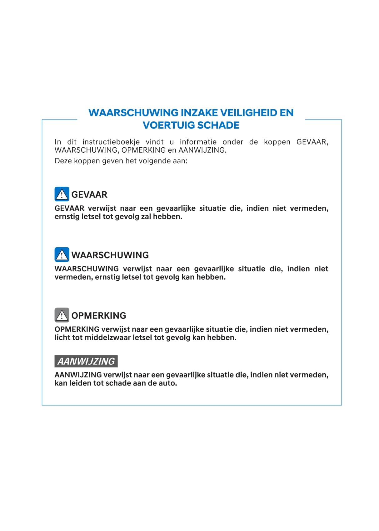 2020-2023 Hyundai i20 Manuel du propriétaire | Néerlandais