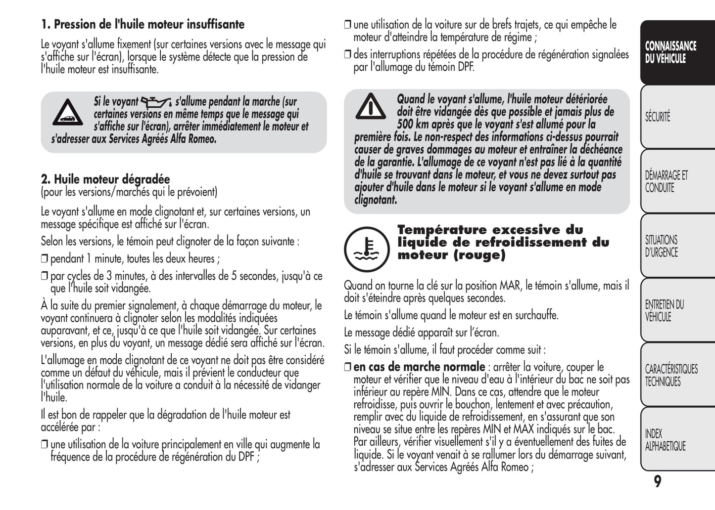 2008-2014 Alfa Romeo MiTo Owner's Manual | French