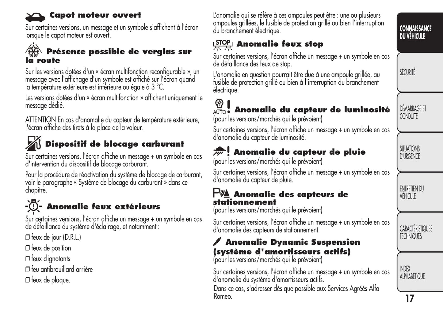2008-2014 Alfa Romeo MiTo Owner's Manual | French