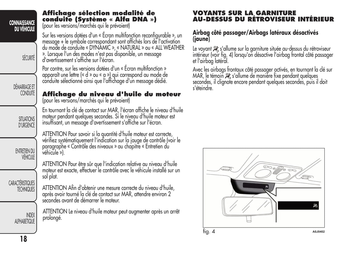2008-2014 Alfa Romeo MiTo Owner's Manual | French