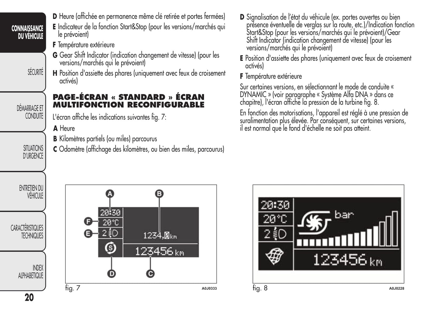 2008-2014 Alfa Romeo MiTo Owner's Manual | French