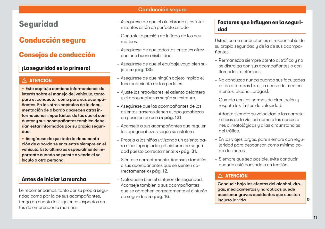2017-2020 Seat Arona Manuel du propriétaire | Espagnol
