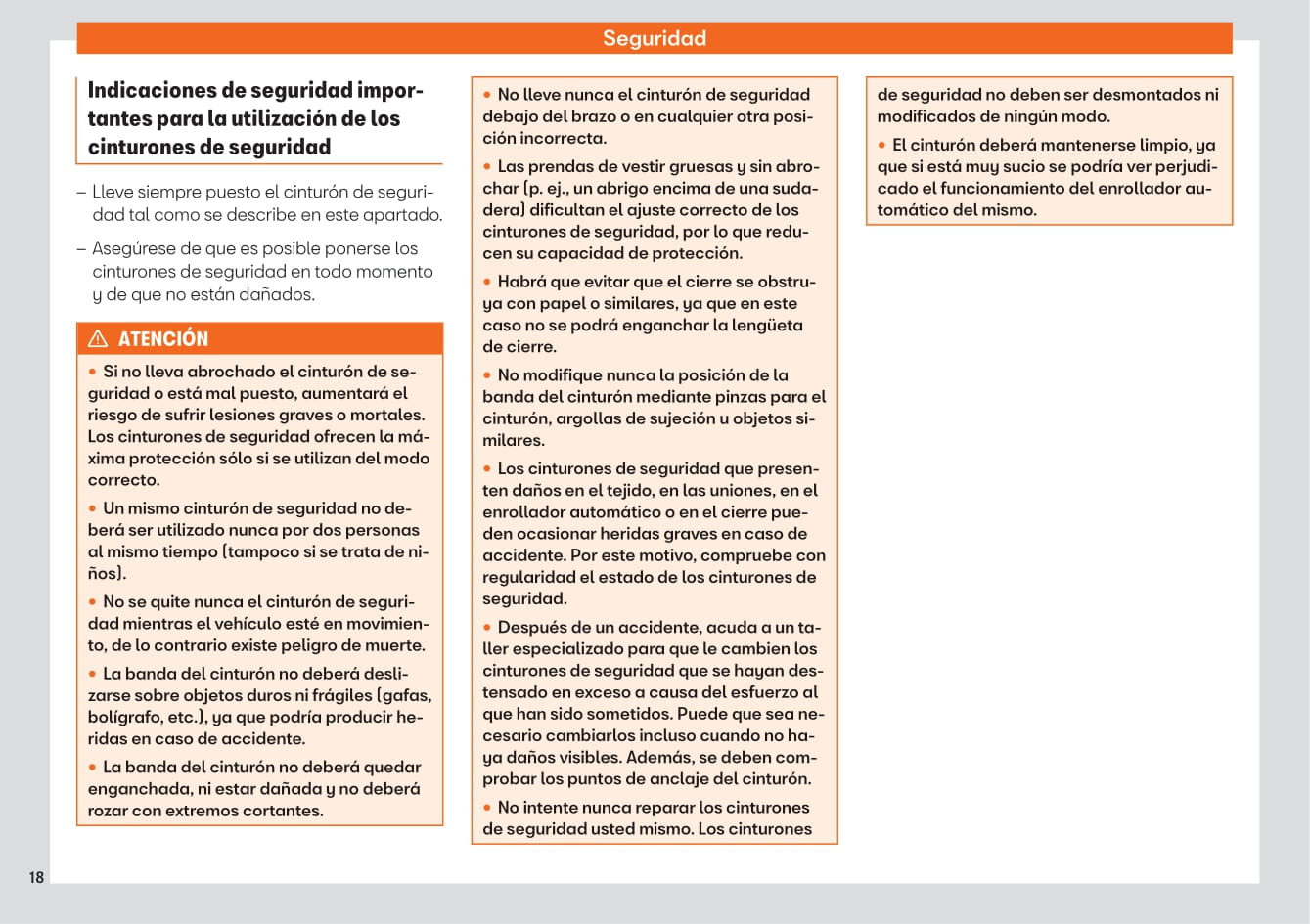 2017-2020 Seat Arona Manuel du propriétaire | Espagnol