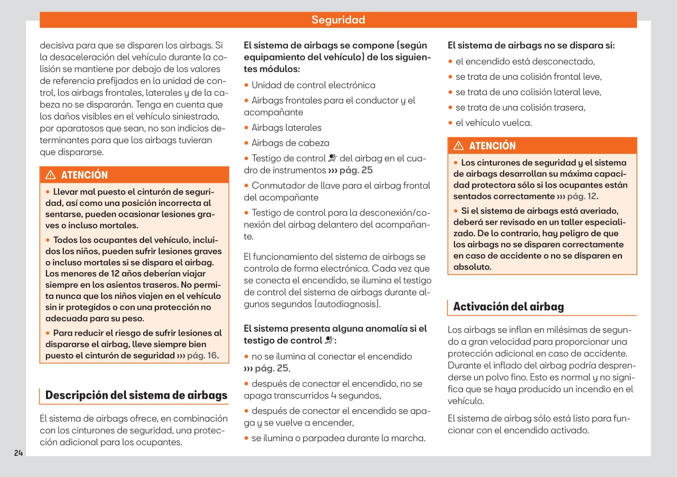 2017-2020 Seat Arona Manuel du propriétaire | Espagnol