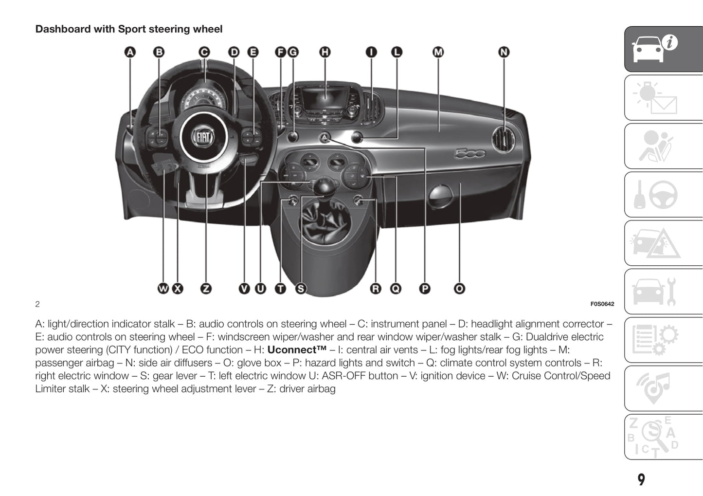 2015-2019 Fiat 500 Manuel du propriétaire | Anglais