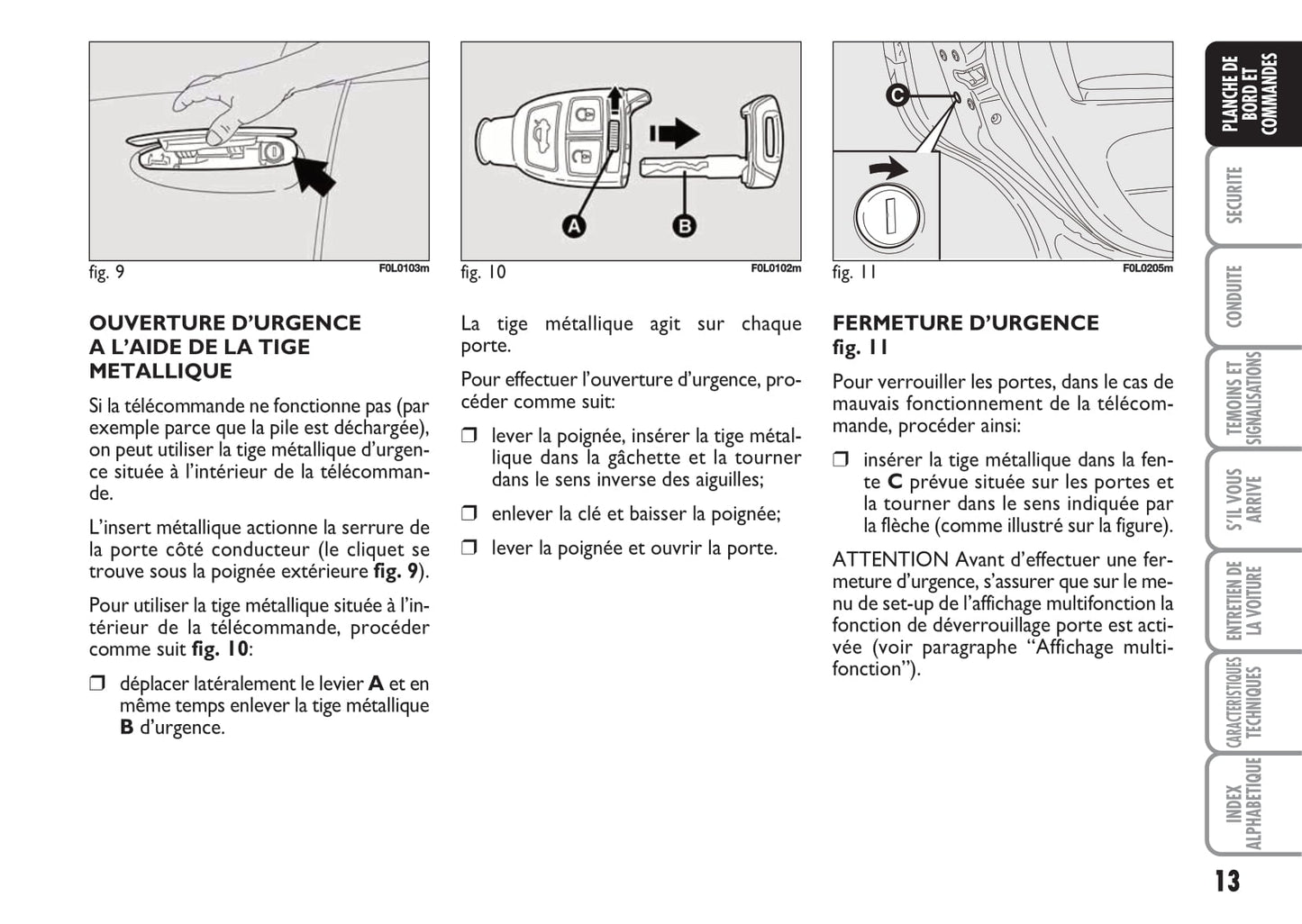 2009-2010 Fiat Croma Owner's Manual | French