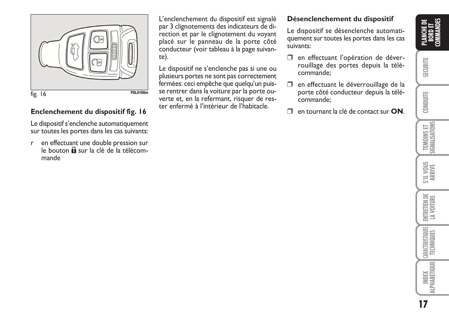 2009-2010 Fiat Croma Owner's Manual | French