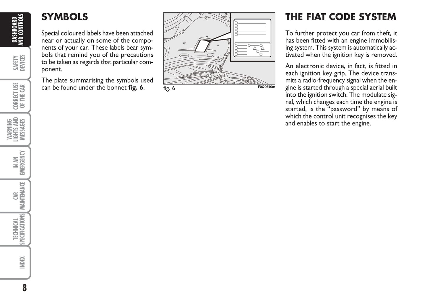 2007-2008 Fiat Bravo Owner's Manual | English