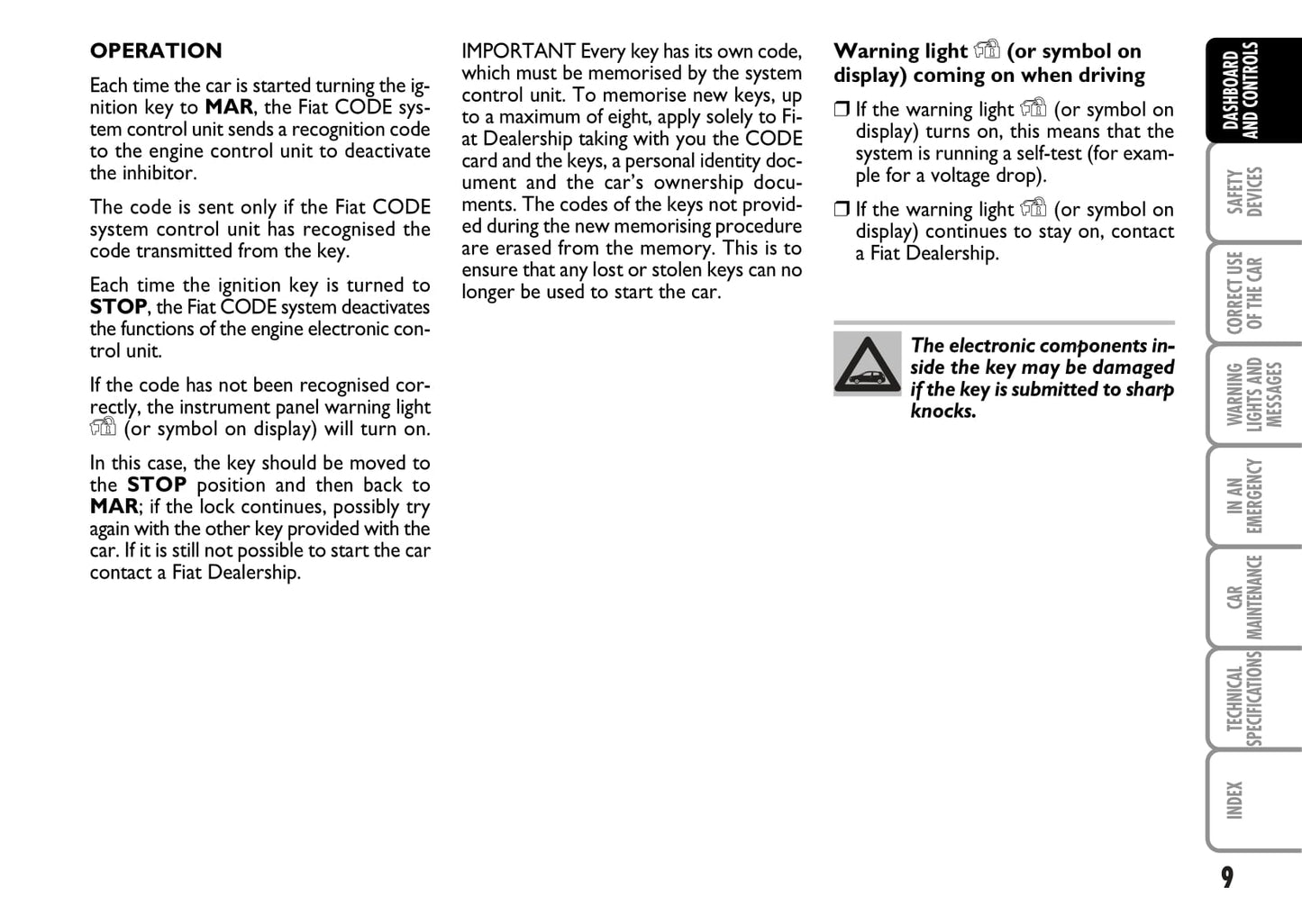 2007-2008 Fiat Bravo Owner's Manual | English