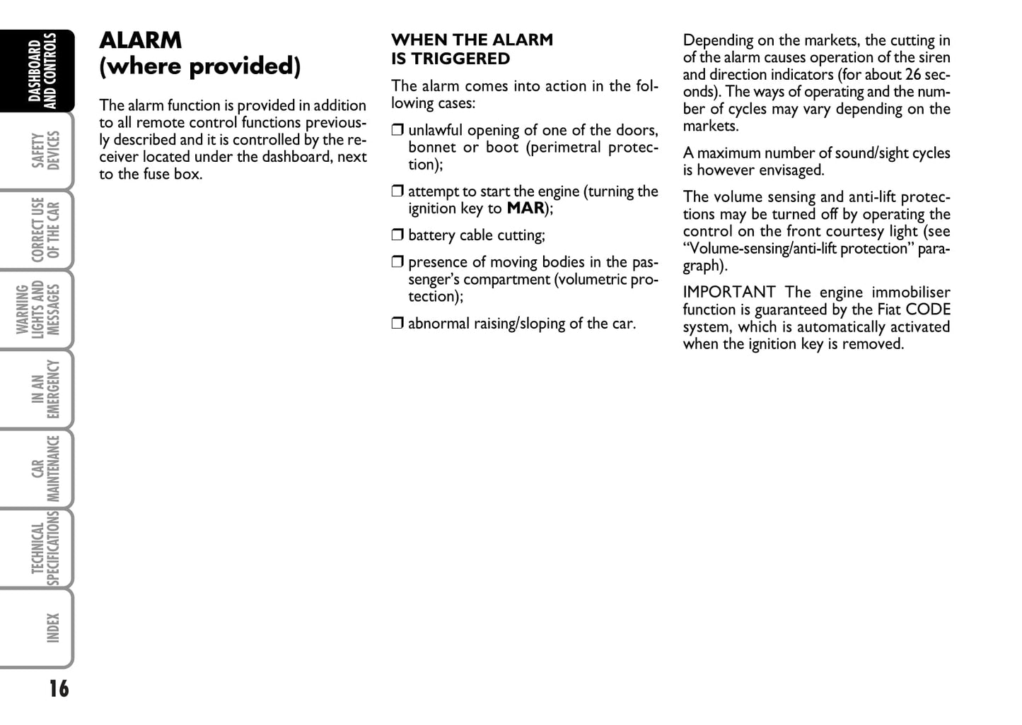 2007-2008 Fiat Bravo Owner's Manual | English