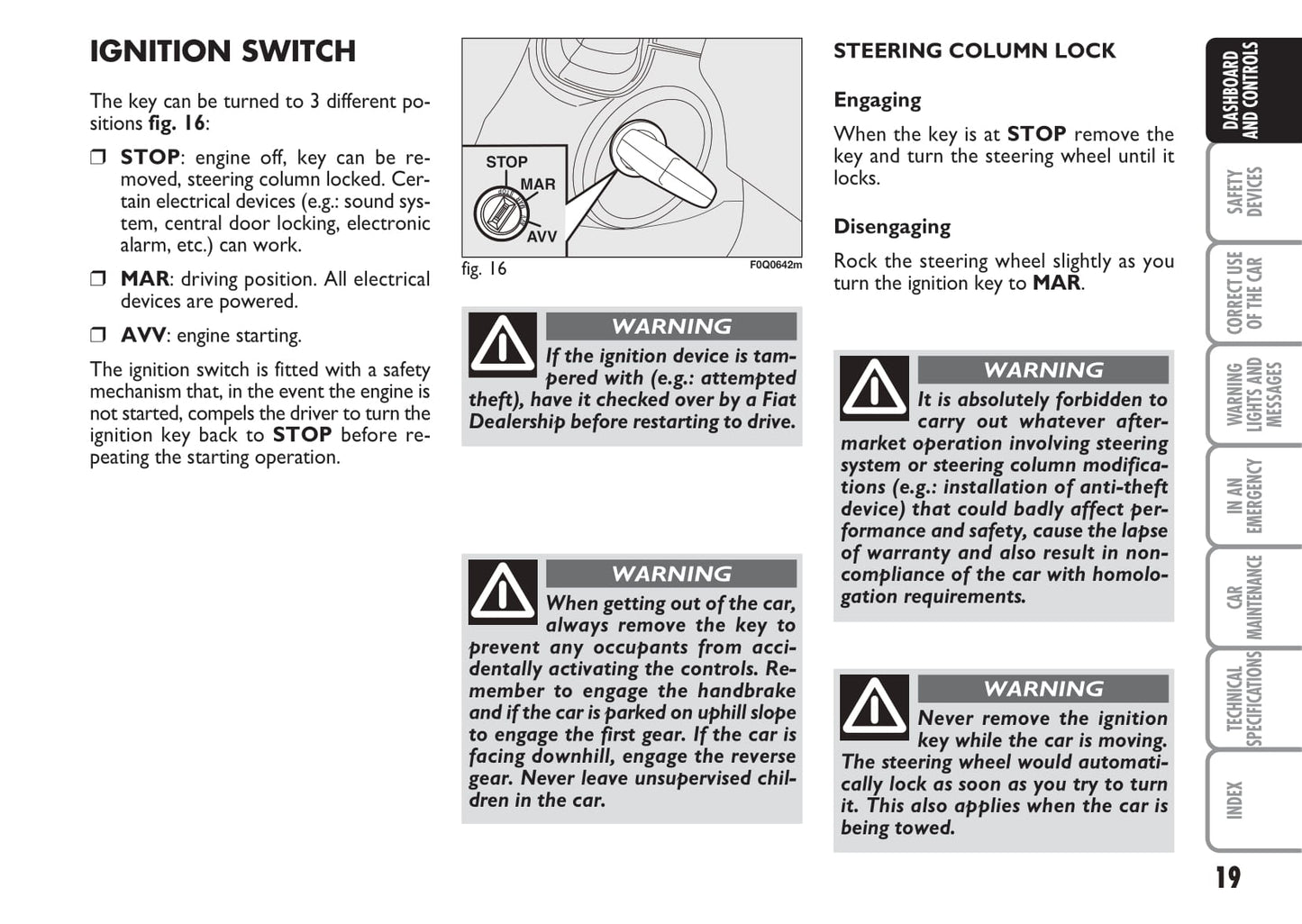 2007-2008 Fiat Bravo Owner's Manual | English