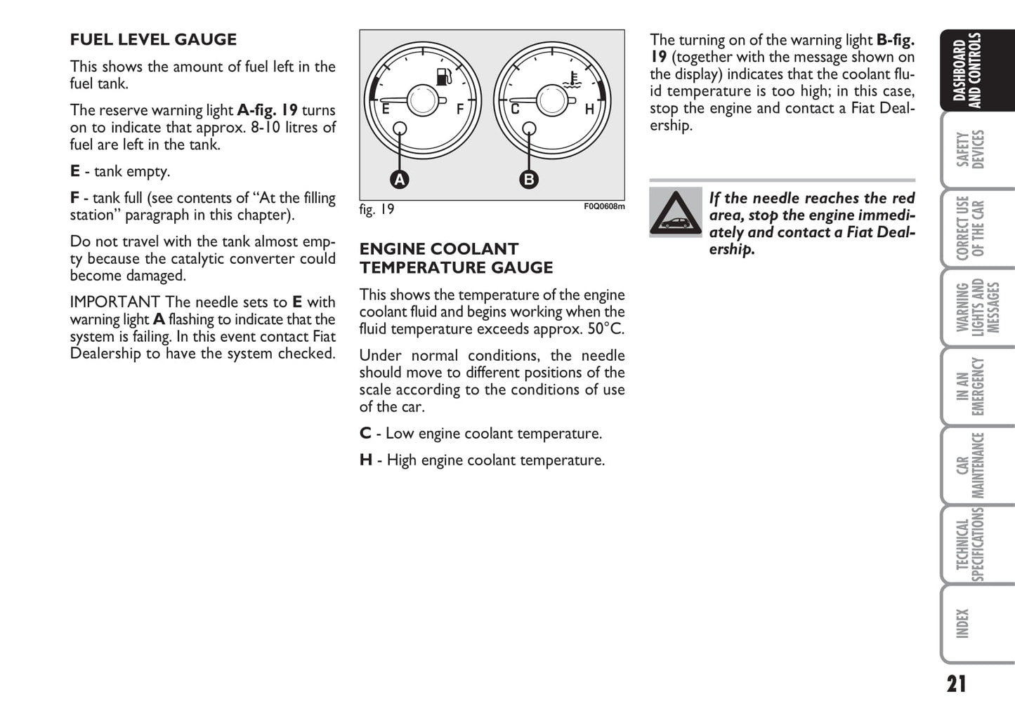 2007-2008 Fiat Bravo Owner's Manual | English
