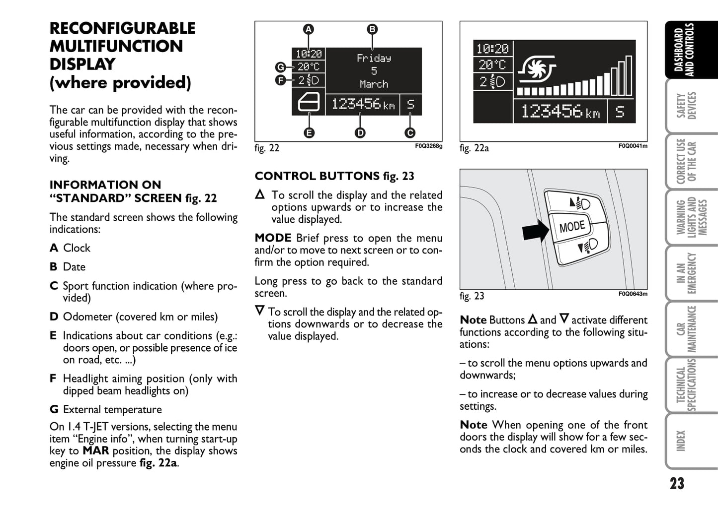 2007-2008 Fiat Bravo Owner's Manual | English