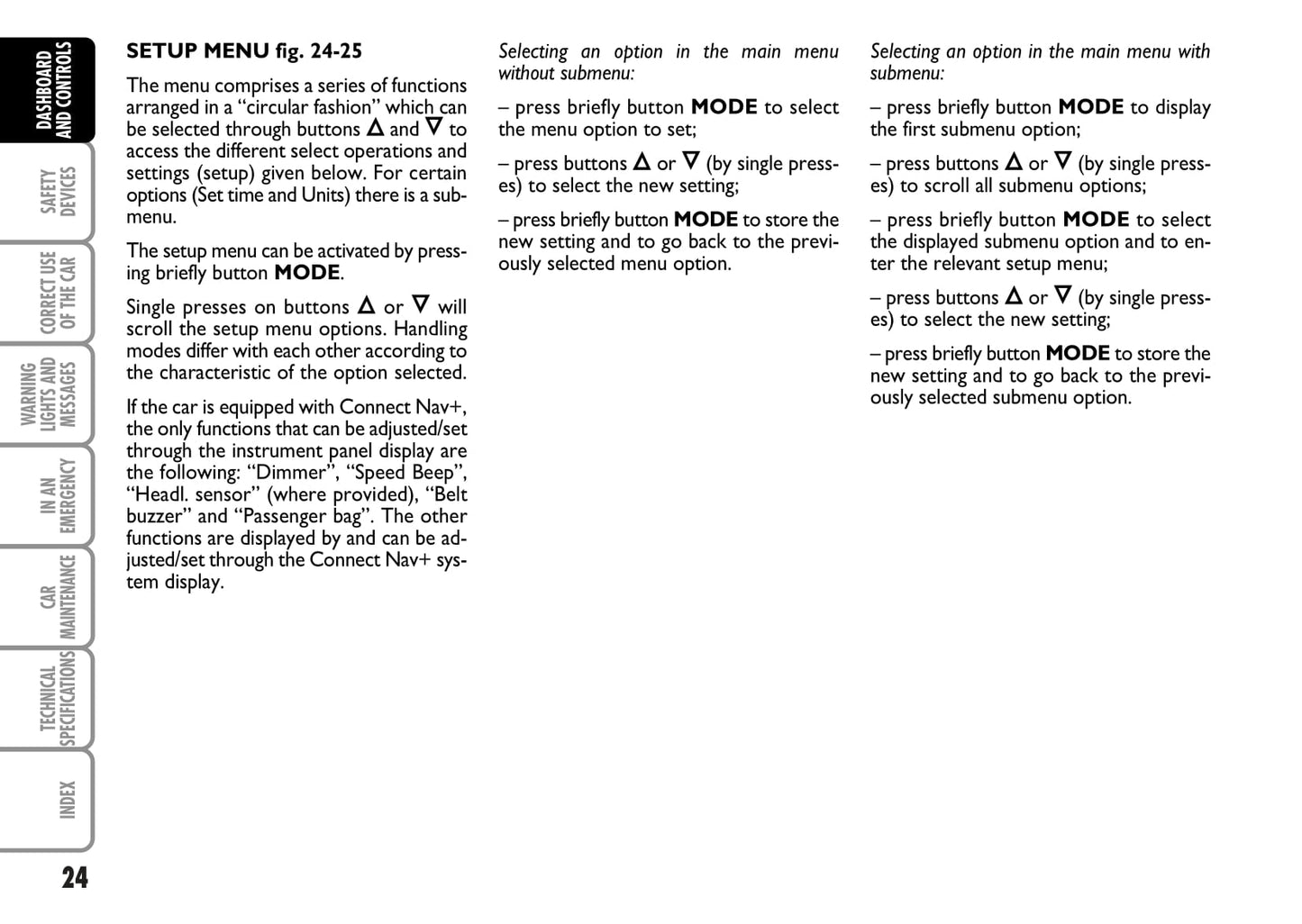2007-2008 Fiat Bravo Owner's Manual | English