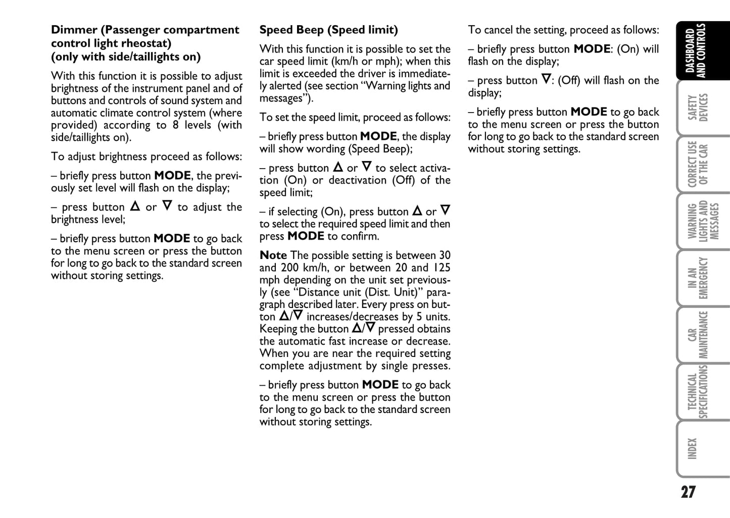 2007-2008 Fiat Bravo Owner's Manual | English