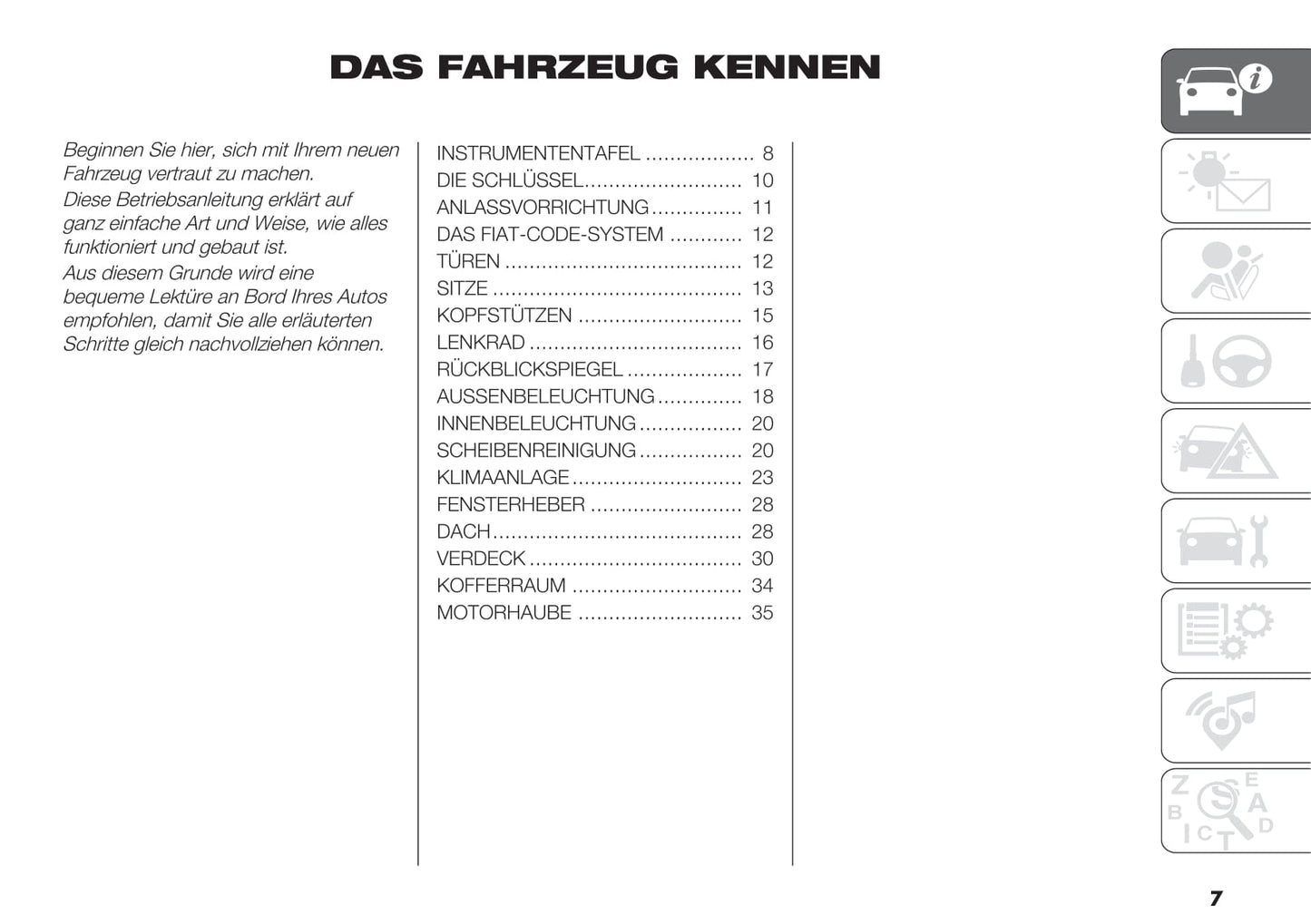 2020-2021 Fiat 500 Hybrid/500C Hybrid Owner's Manual | German