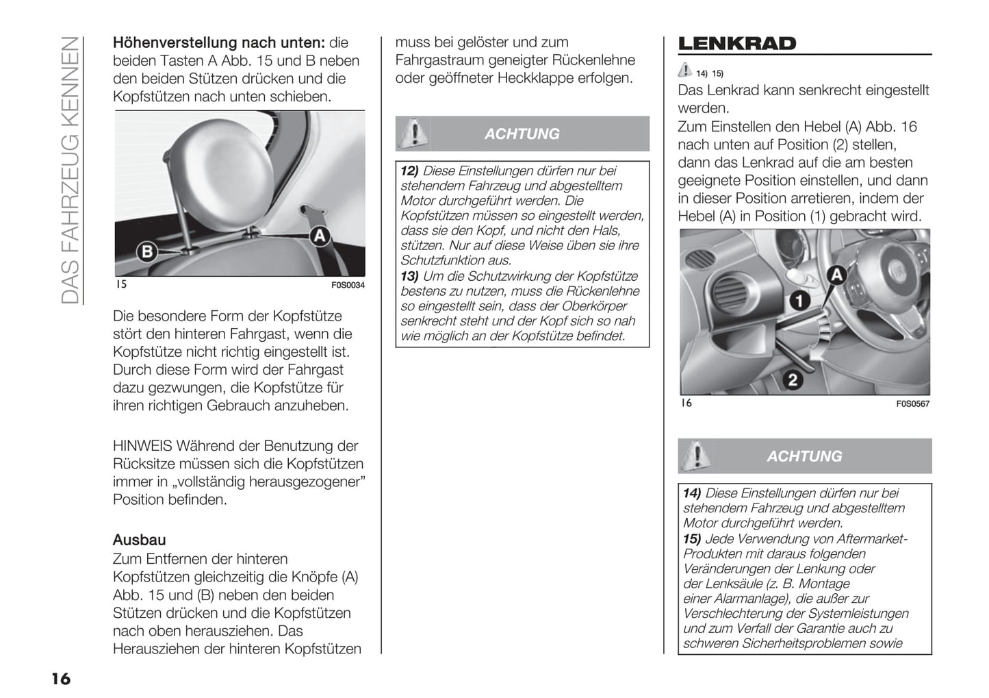 2020-2021 Fiat 500 Hybrid/500C Hybrid Owner's Manual | German