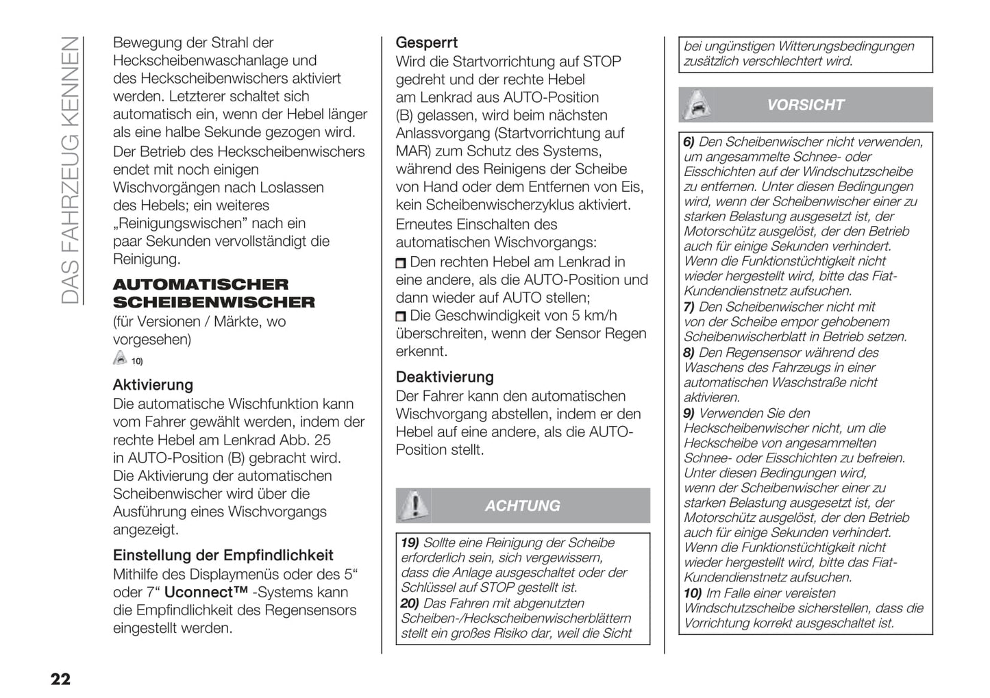 2020-2021 Fiat 500 Hybrid/500C Hybrid Owner's Manual | German