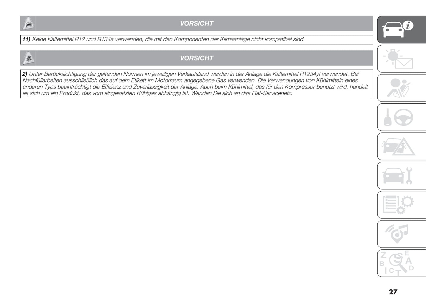 2020-2021 Fiat 500 Hybrid/500C Hybrid Owner's Manual | German