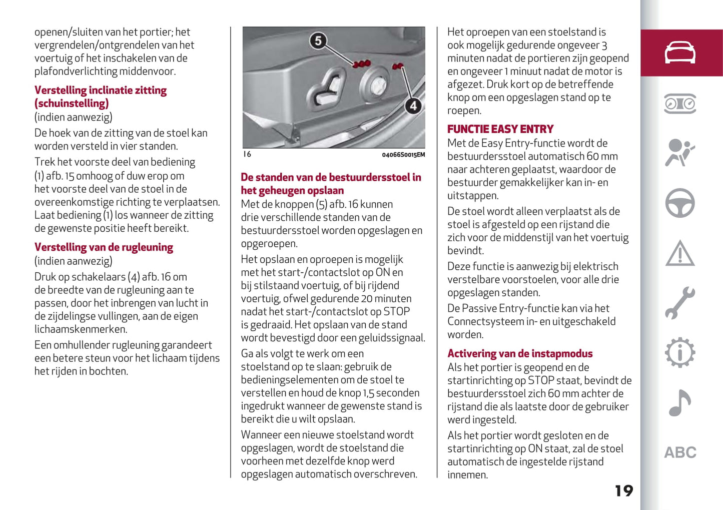 2020-2023 Alfa Romeo Giulia/Giulia Quadrifoglio Owner's Manual | Dutch