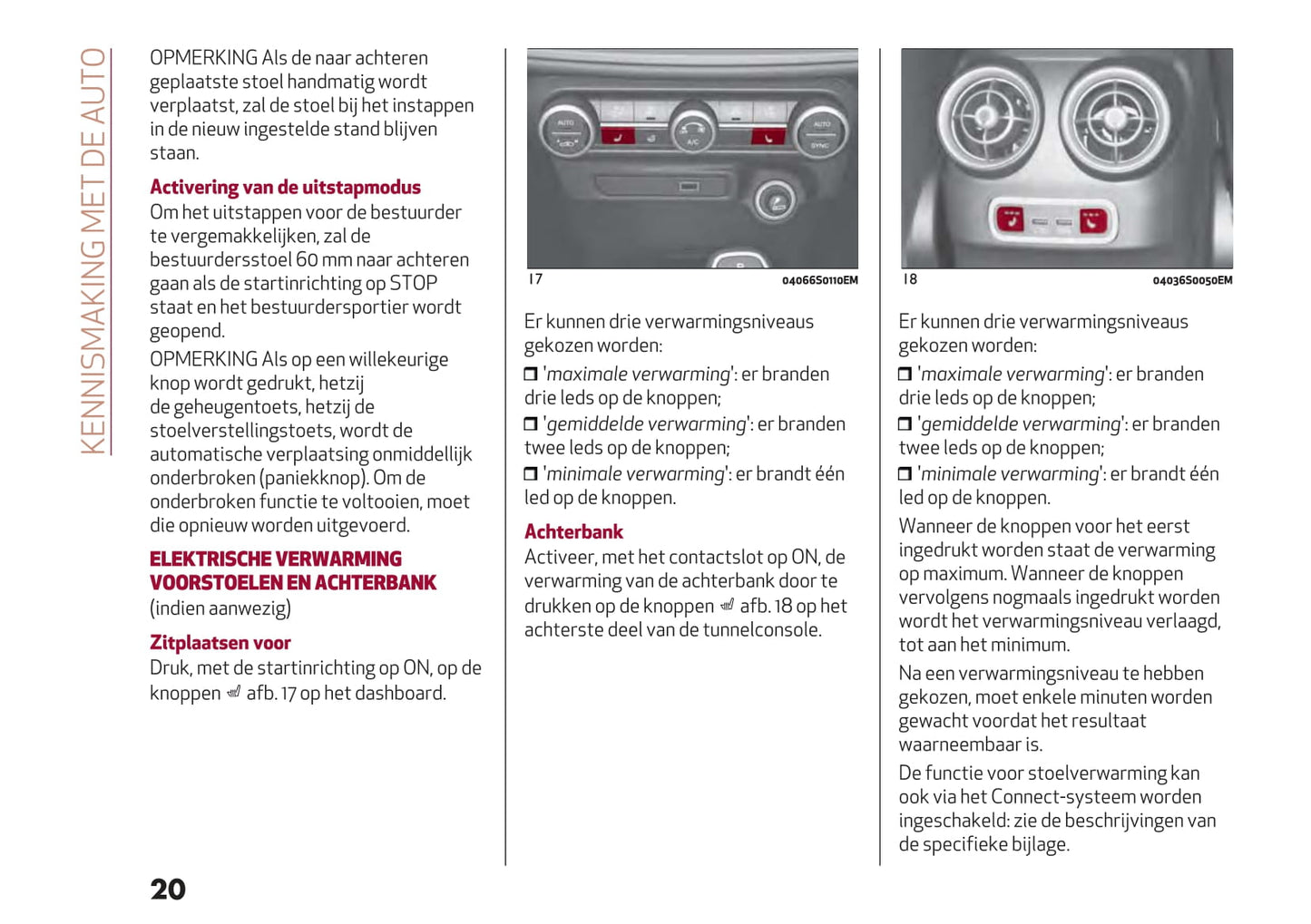 2020-2023 Alfa Romeo Giulia/Giulia Quadrifoglio Owner's Manual | Dutch