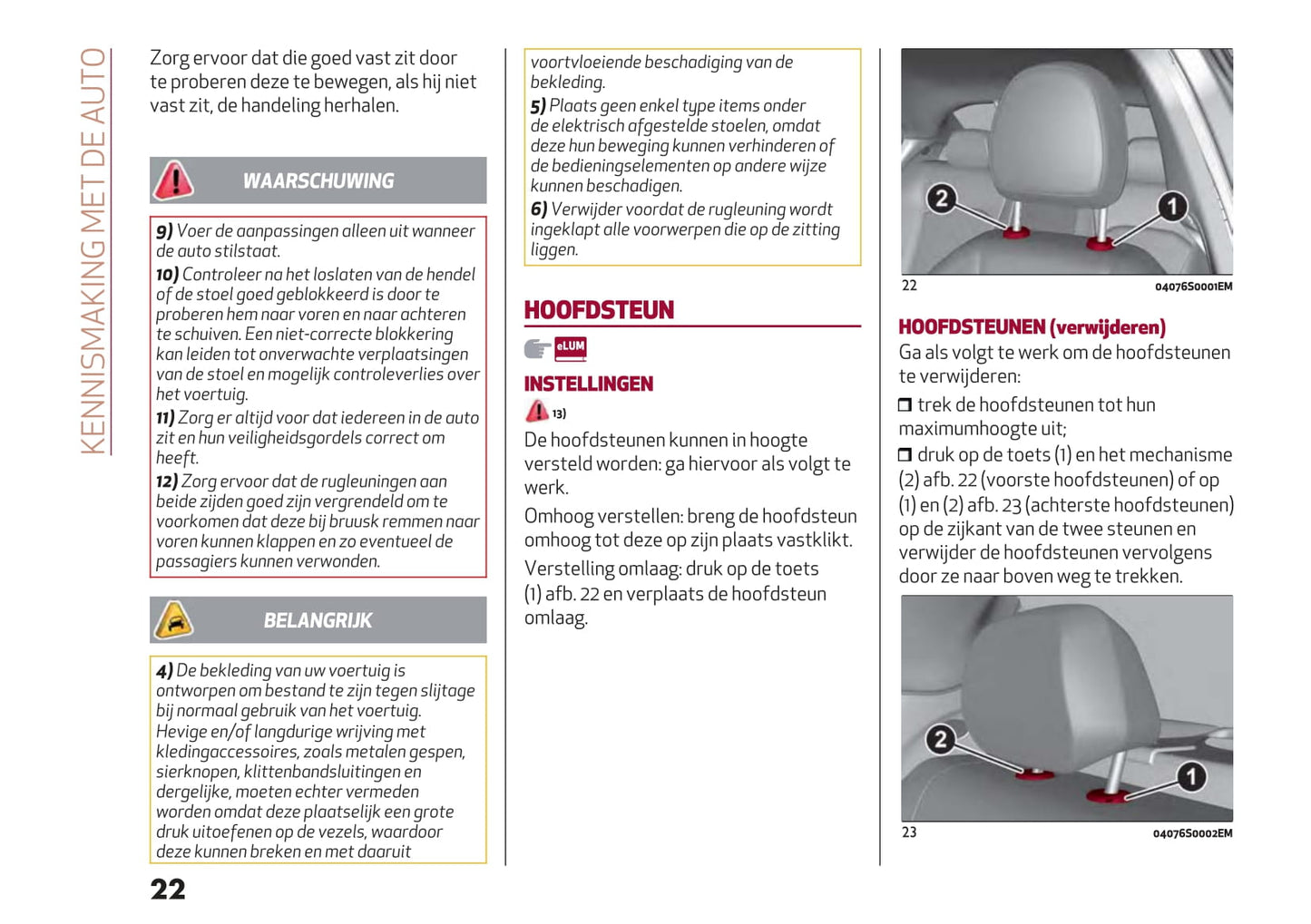 2020-2023 Alfa Romeo Giulia/Giulia Quadrifoglio Owner's Manual | Dutch
