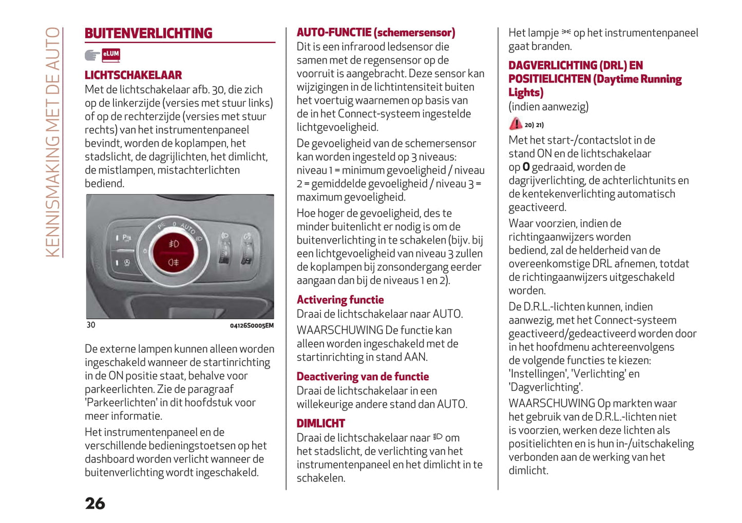 2020-2023 Alfa Romeo Giulia/Giulia Quadrifoglio Owner's Manual | Dutch