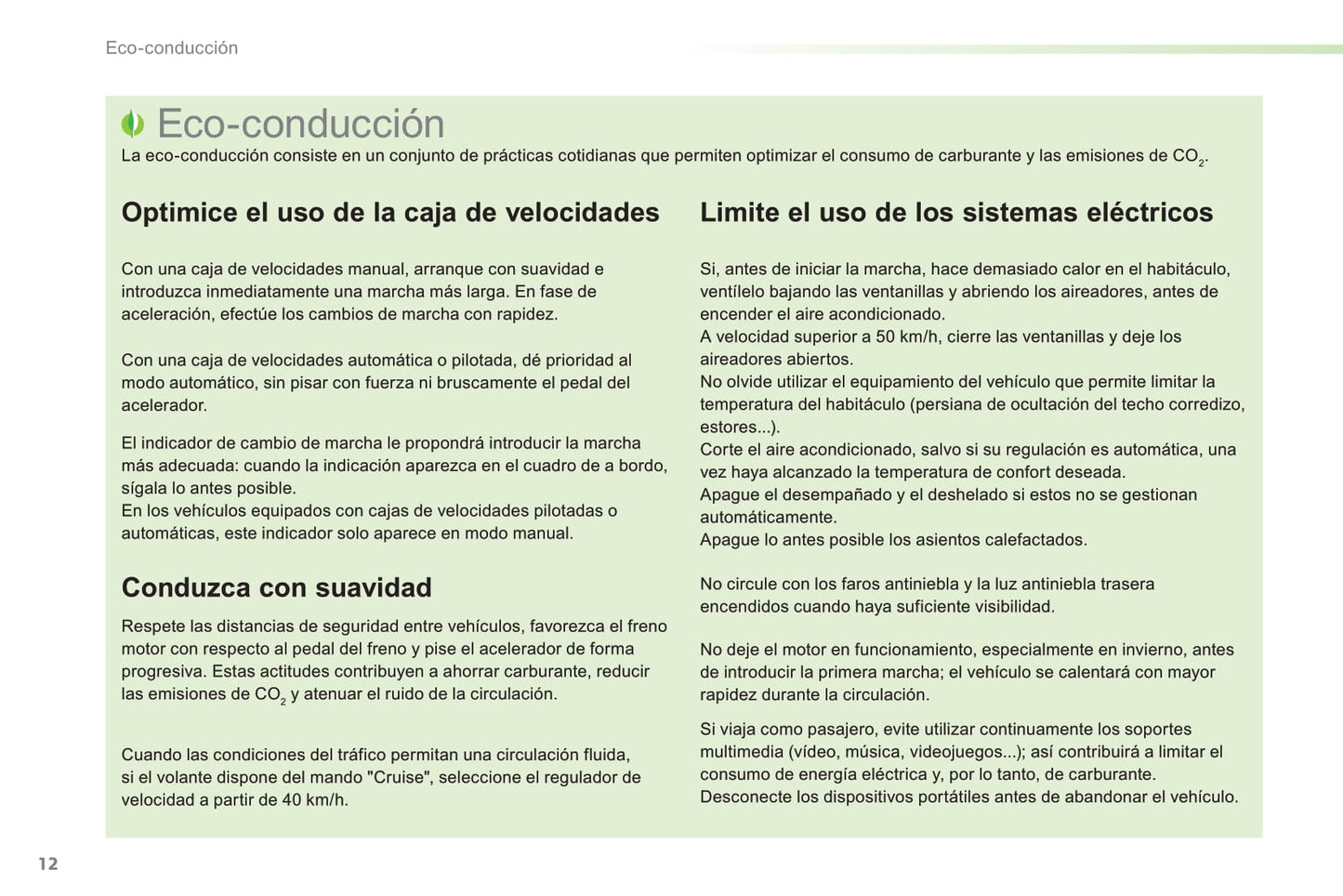 2014-2015 Peugeot 208 Manuel du propriétaire | Espagnol