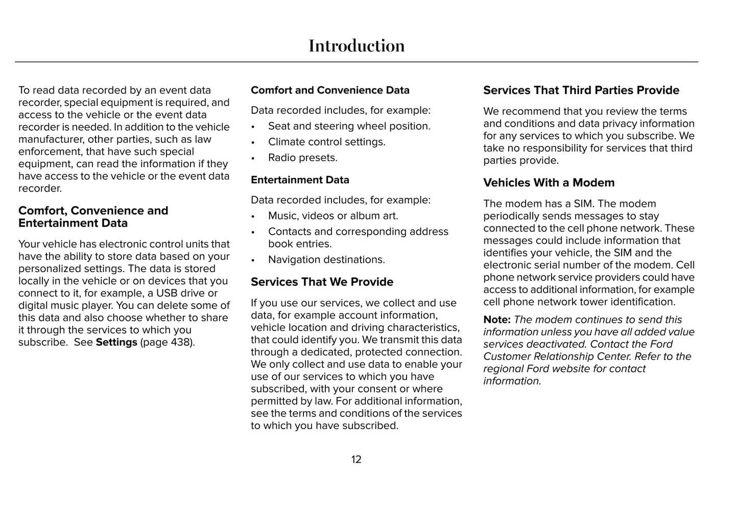2020 Lincoln MKC Owner's Manual | English
