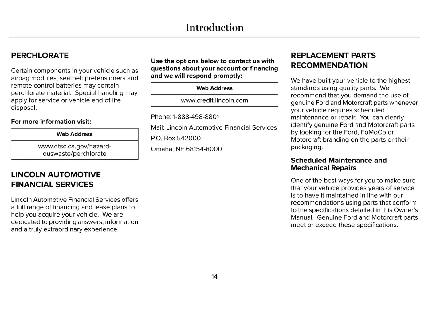 2020 Lincoln MKC Owner's Manual | English