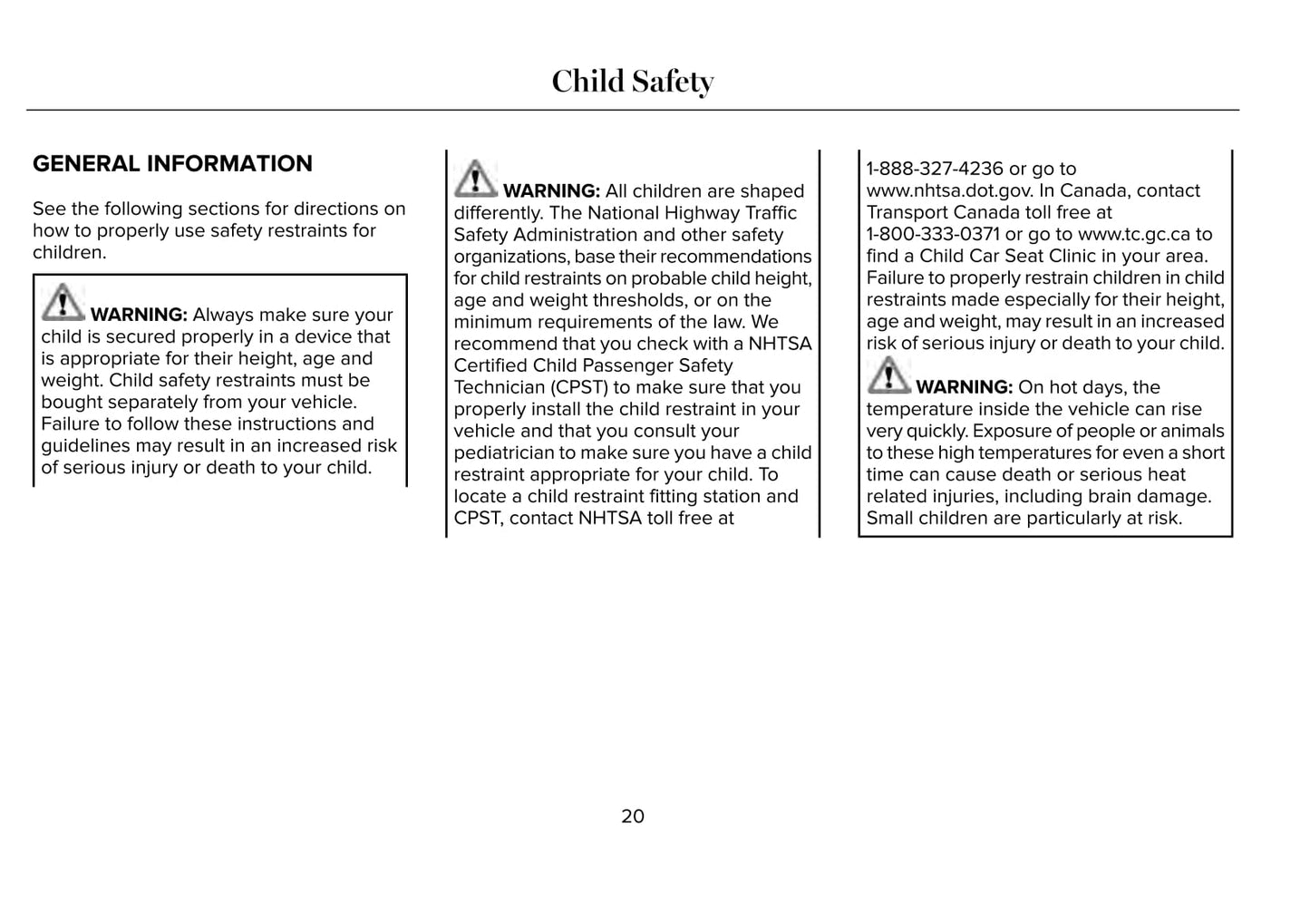 2020 Lincoln MKC Owner's Manual | English