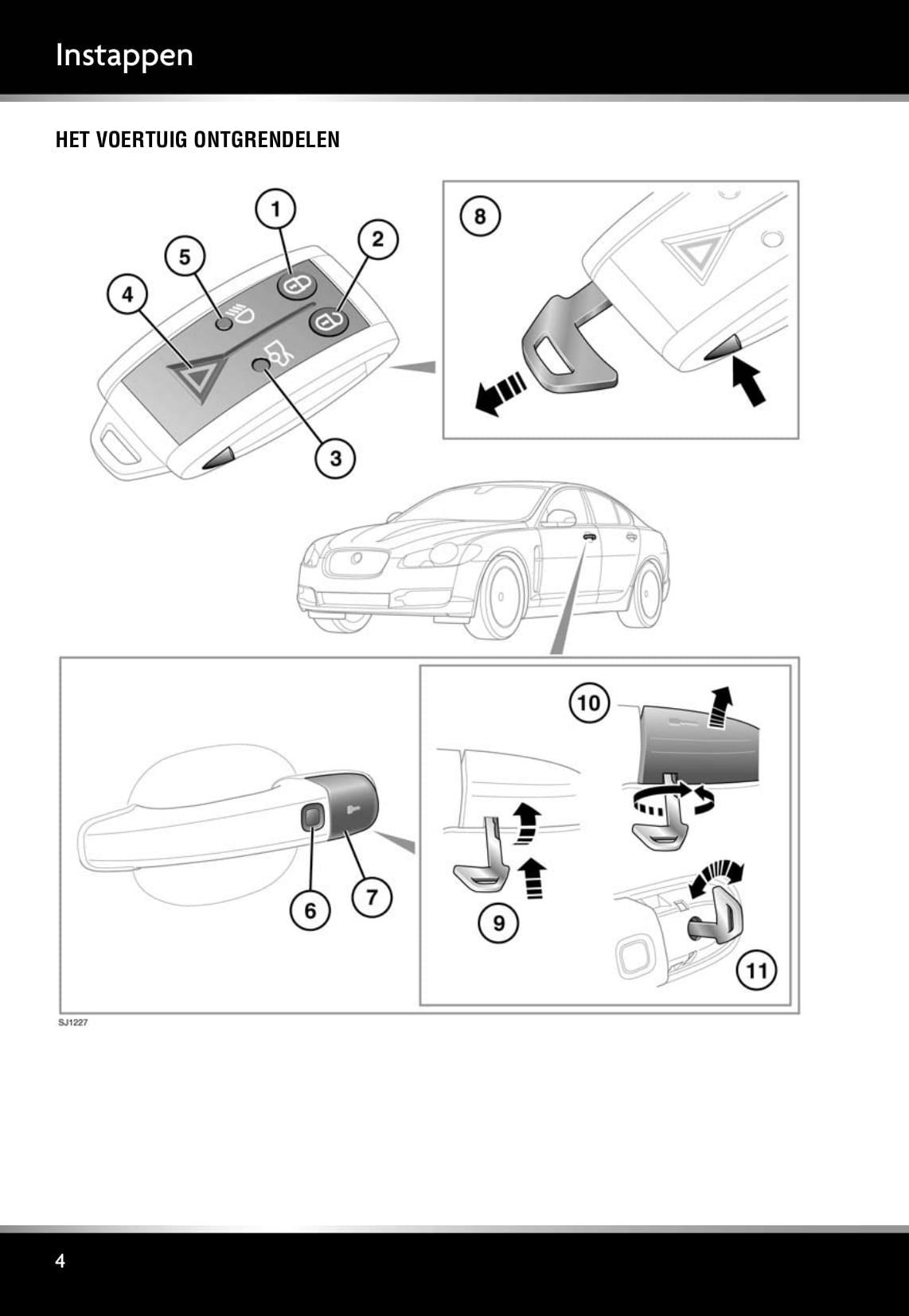 2008-2009 Jaguar XF Owner's Manual | Dutch