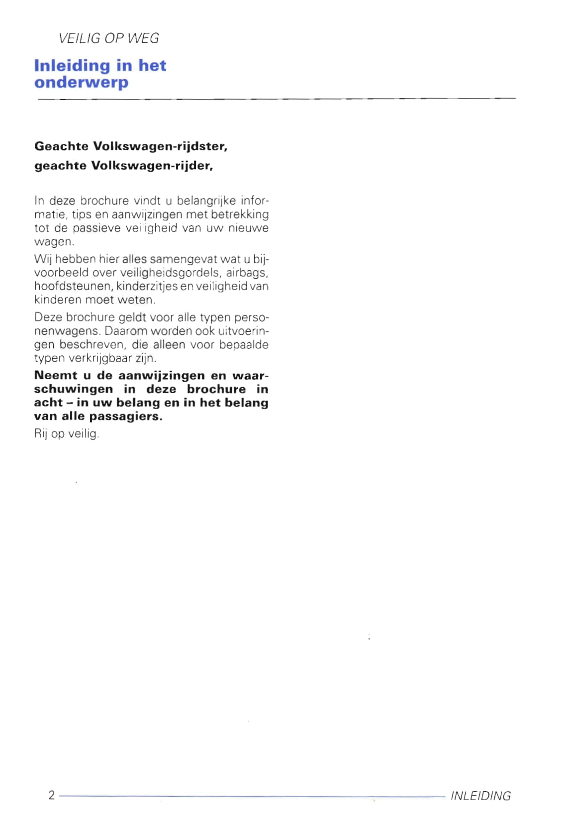 2001-2005 Volkswagen Polo Manuel du propriétaire | Néerlandais