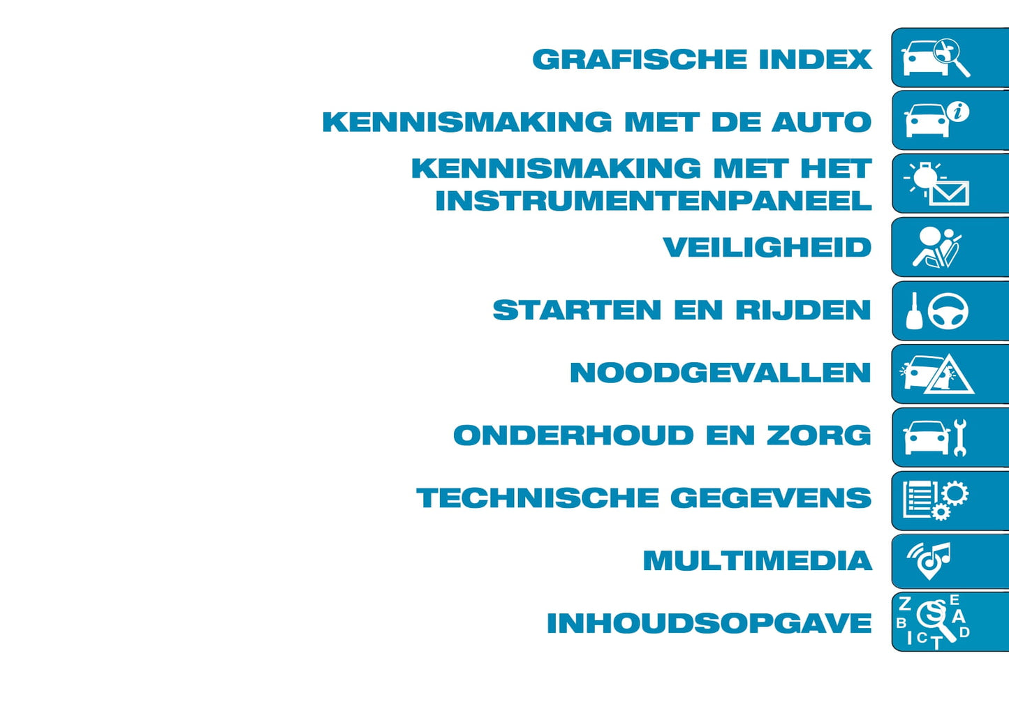 2021-2022 Fiat 500e Owner's Manual | Dutch