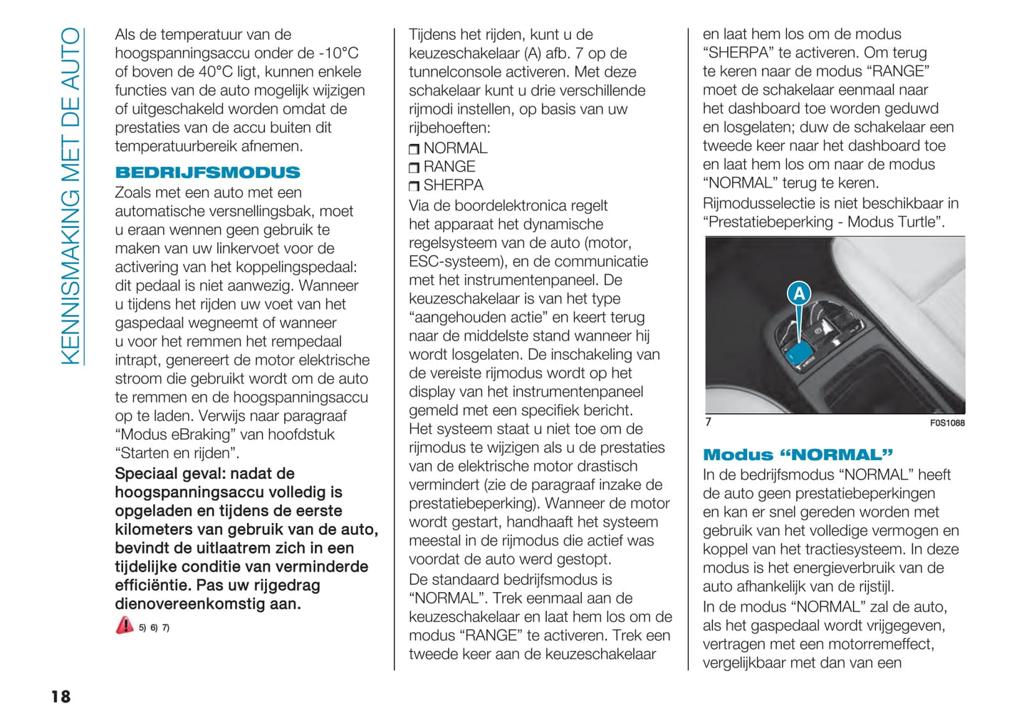 2021-2022 Fiat 500e Owner's Manual | Dutch