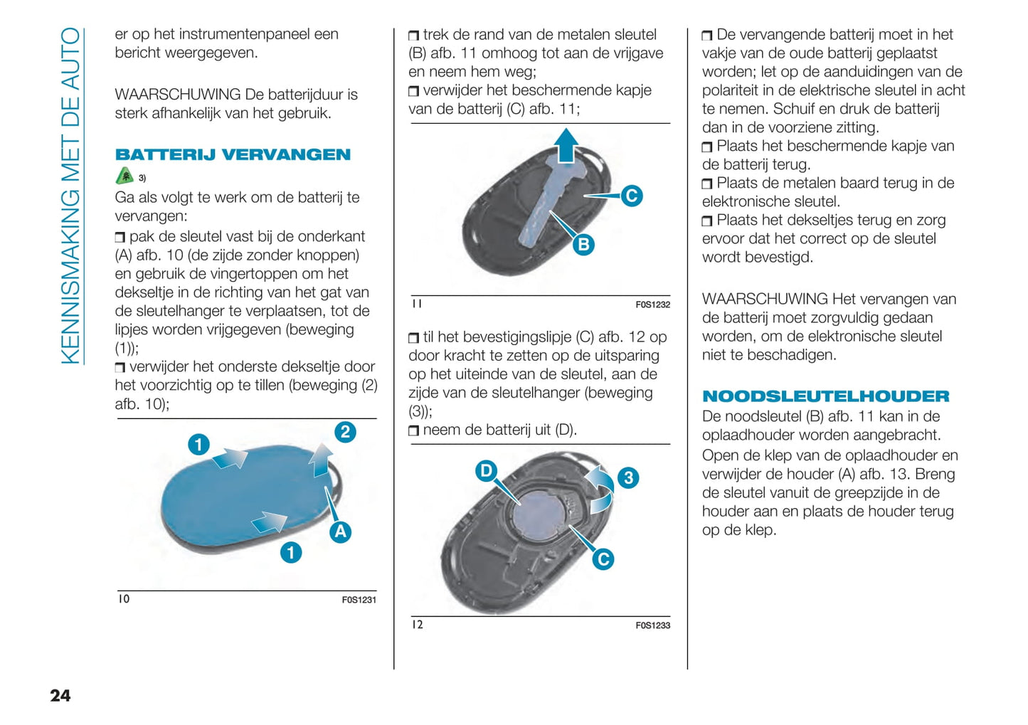 2021-2022 Fiat 500e Owner's Manual | Dutch